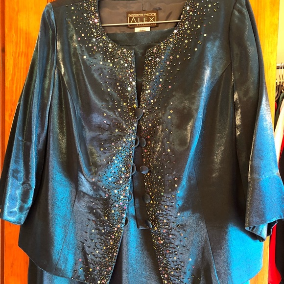 Women’s 2-piece Mother of the Bride Turquoise 16P - Picture 5 of 16